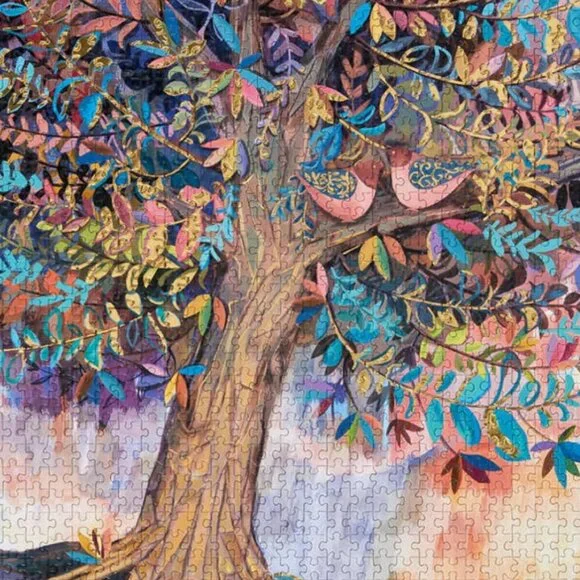 Illumination Tree 1000 Piece Gold Foil Puzzle - Picture 7 of 9